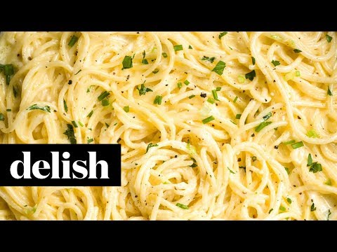 VIDEO : creamy three-cheese spaghetti | delish - spaghetti is 3x better with thisspaghetti is 3x better with thisthree-spaghetti is 3x better with thisspaghetti is 3x better with thisthree-cheese recipe! directions 1. in a large pot of sa ...