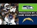 Seahawks vs. Chargers Highlights | NFL 2018 Preseason Week 2