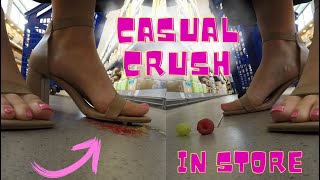 Candid Crush In Store With My High Heels Public