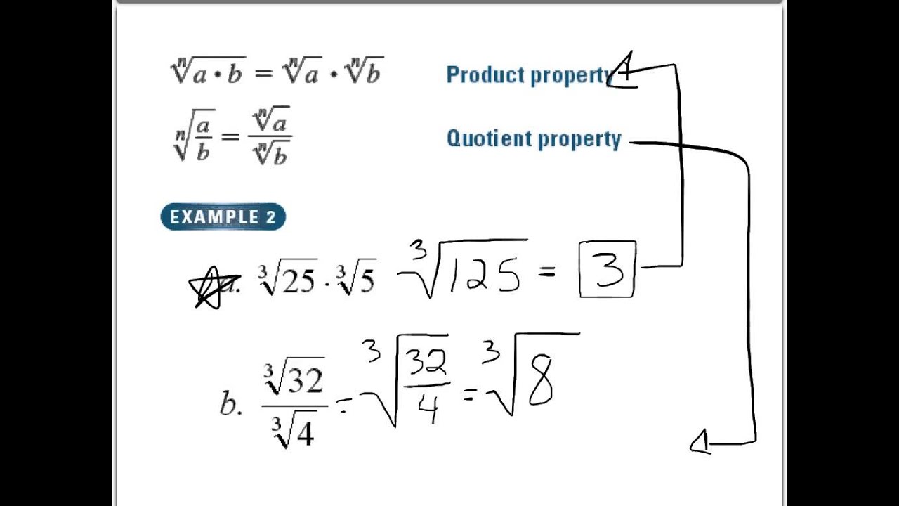 7.2 - Properties of Rational Exponents - YouTube