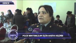 Polis Mektebliler Ucun Aksiya Kecirib