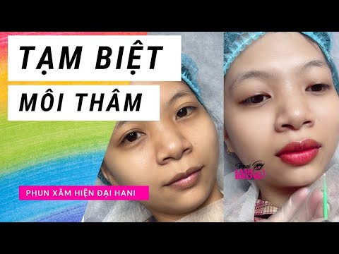 KHỬ THÂM MÔI TƯƠI KHÔNG CẦN TƯỚI ĐÓN TẾT | PHUN XĂM MÔI ĐẸP