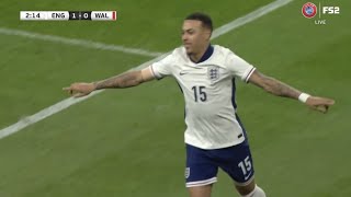 Rogers Goal Vs Wales Morgan Rogers First Ever Goal For England Against Wales