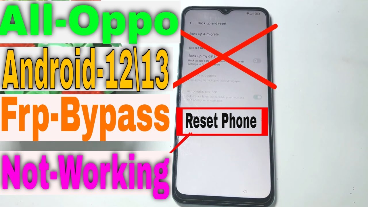 All Oppo Frp Bypass Reset Not Working Android 12/13 | All Oppo Frp Bypass Reset Not Working Android 12/13 |