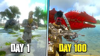 Surviving 100 Days In The Swamp Ark Mobile The Movie