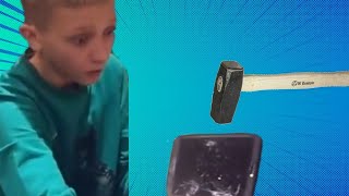 Russian Kid Breaks His Mobile Phone Ouf Edition
