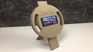 Как сделать из картона для телефона руль