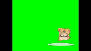 Hammond Doing Hamtaro Ending Dance Green Screen