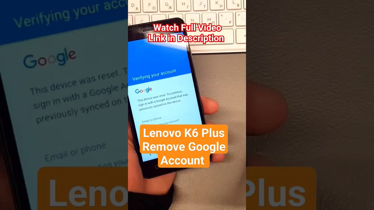 Lenovo K6 plus (k33a48), Remove google account Bypass Lenovo K6 plus (k33a48), Remove google account Bypass