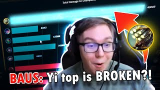 Thebausffs Gets The Master Yi Top Experience.