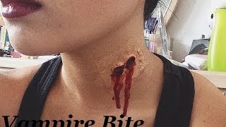 How to create a vampire bite! - Halloween Makeup Tutorial