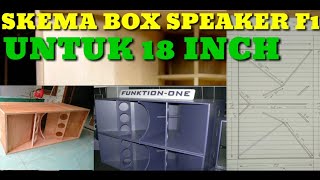 Skema Box Speaker F1 18 Inch