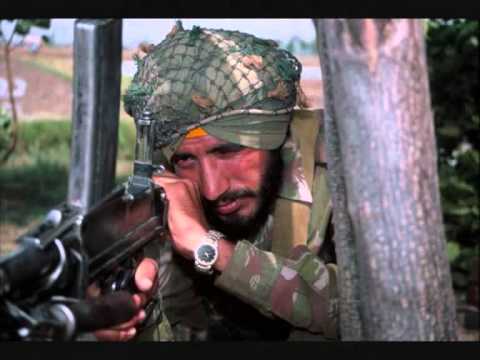 Guru pics symbolise their kirpa on soldiers not that we are equal as them. track have choosen is Sikh National anthem which means:- Grant me this boon O God ...