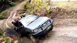 Slippery Roads Accidents Extreme 4x4 Offroad Truck In Mountain Road