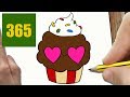 hur man ritar CUPCAKE I KÄRLEK KAWAII STEG FÖR STEG - kawaii ritningar lätt
