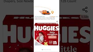 Huggies Newborn Diapers, Little Snugglers Baby Diapers, Size Newborn Up To 10 Lbs, 128 Count