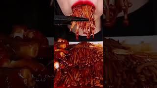 Asmr Mukbang Jamur Enoki Pedas Asmr Enoki Hot Spacy