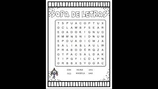 Sopa De Letras Con Doki Y Sus Amigos