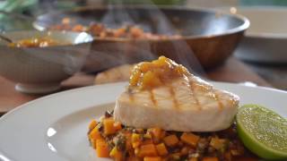 Swordfish W. Tandoori Lentils