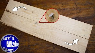 Make Cambered Cauls With A Thumbtack