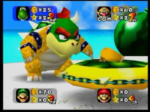 Mario Birthday Cakes on Mario Party 1 Yoshi S Tropical Island Full Board Game