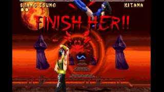Mortal Kombat Ii Snes Shang Tsung Gameplay