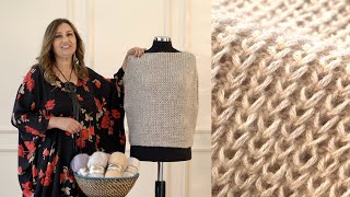 Alize Angora Gold ile  Zırh Örgü Süveter • Armor Stitch Sweater