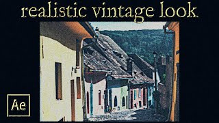 Make A Realistic Vhs Vintage Look After Effects Vhs Tutorial