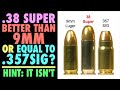 .38super Better Than 9mm or Equal to .357sig? (Hint: It's Not)