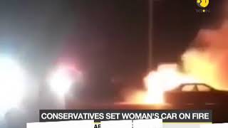 Saudi Arabia Men Opposed To Women Driving Set Car On Fire