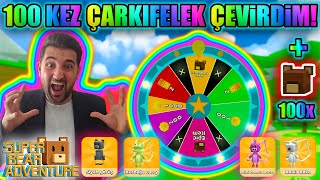 100 Çarkifelek Çevi̇rdi̇m Ve Bakin Neler Çikti? 100 Kutu Açtim Super Bear Adventure Mobile Gameplay