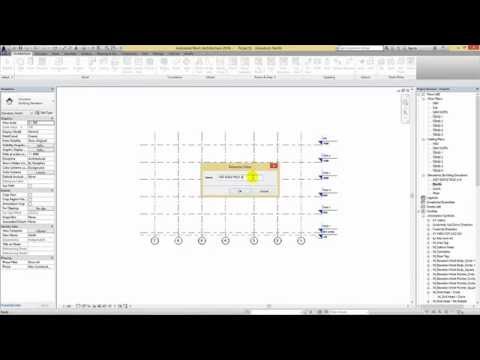 Bài 2.3: Hướng dẫn tạo Lướt cột trong Revit Architecture 2016