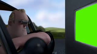 Mr. Incredible Gate Scene Greenscreen Template