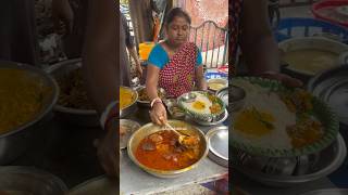 Aunty Selling Bangali Lunch Thali In Kolkata Indian Street Food