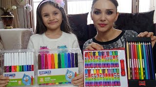 Lina Evde Saklı Çeşit Çeşit Sürpriz Boya Kalemleri Arıyor | Eğlenceli Çocuk su