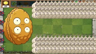 Plants Vs Zombies Hack - Epic Giant Wall Nut Vs All Zombies Mrongerpvz