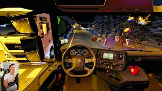 ¹⁴.⁰³.²⁰²⁴Scania 770S V⁸ Vabis İle Karlı Yollarda Gece Yolculuğunun Tadını Çıkarın.