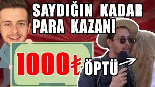 Sokakta 1000 TL Dağıtmak! (#AlperleKısaGününKârı)