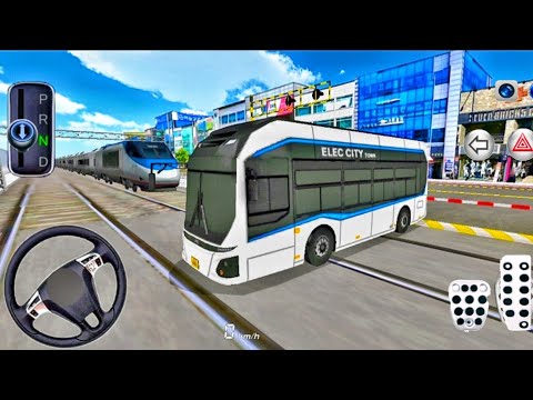 3d Driving Class #22 - New Hyundai EV bus Racing Gas Station Funny Driver - Android Gameplay
