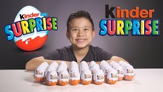 KINDER SURPRISE EGGS!!! Let's Crack 'Em Open!