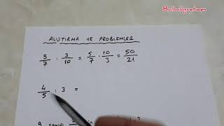 6.sınıf matematik Kesirlerle bölme işlemi @Bulbulogretmen  #6sınıf #kesir #kesir
