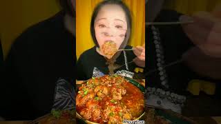 Chinese Eating Mukbang Ta Chinese Food, Fat Meat, Pork Fat, Pork Belly, Noodles
