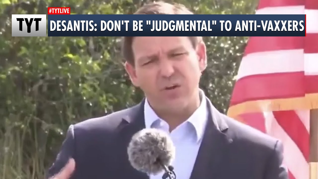 Ron DeSantis WHINES About Anti-Vaxxers Being Judged