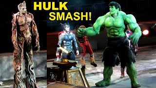 HULK SMASH! Finale at Marvel Universe Live 2018 w/ Loki, Spider-Man, Groot, Rocket, Thor
