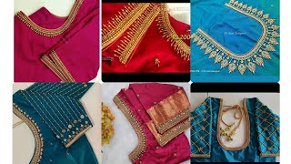 Trending Aari Work Blouse Designs Simple Aari Work Blouse Designs