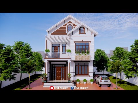 Mẫu nhà 2 tầng MÁI THÁI ĐẸP MẮT #Shorts