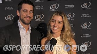 Aaron Rodgers Talks HS Recruiting with @SportsRecruits from Gatorade AOY Awards