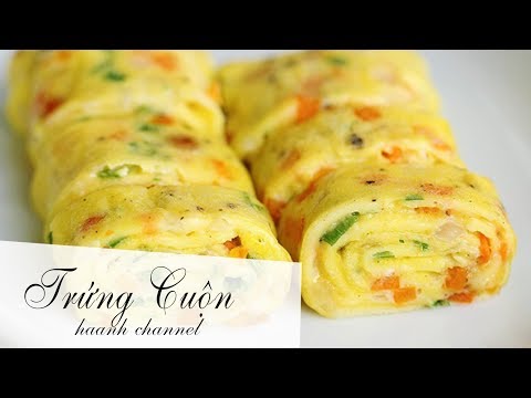 Làm Trứng Cuộn Tôm Ngon