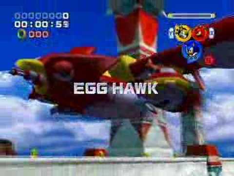Sonic Heroes - Egg Hawk - Team Sonic - 19''74. 1:25. Holy crap Now THIS is fast. I probably could have gone faster, but all the Fire Dunks neeed to hit