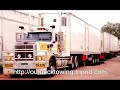 Talking big rig tractor trailer semi trucking in Australia extended